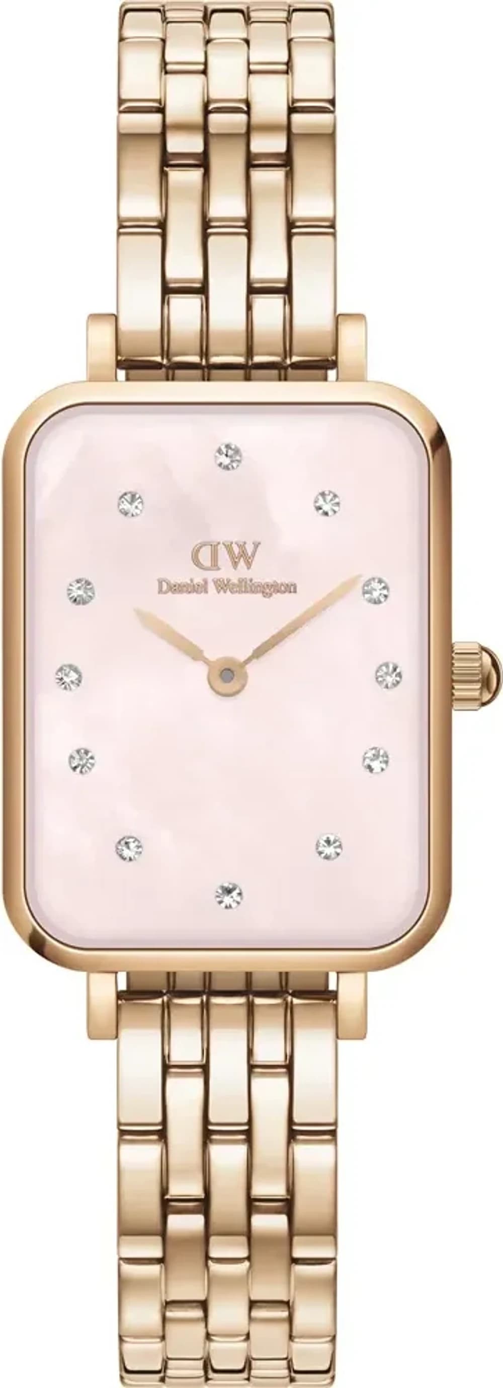 Daniel Wellington DW00100621 Quadro Lumine Rose Mother-of-Pearl Rose Gold Women's Watch