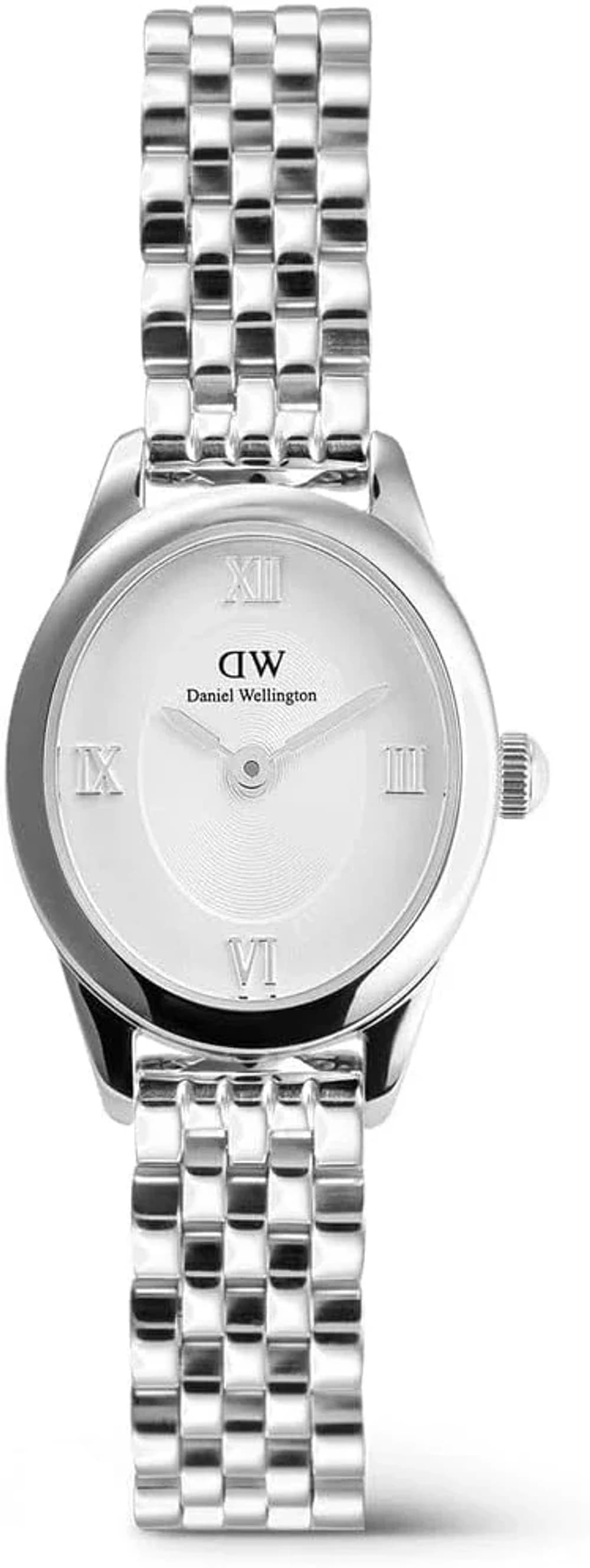 Montre Femme Daniel Wellington Ophelia Mini DW00100808 argentée bracelet maillons acier