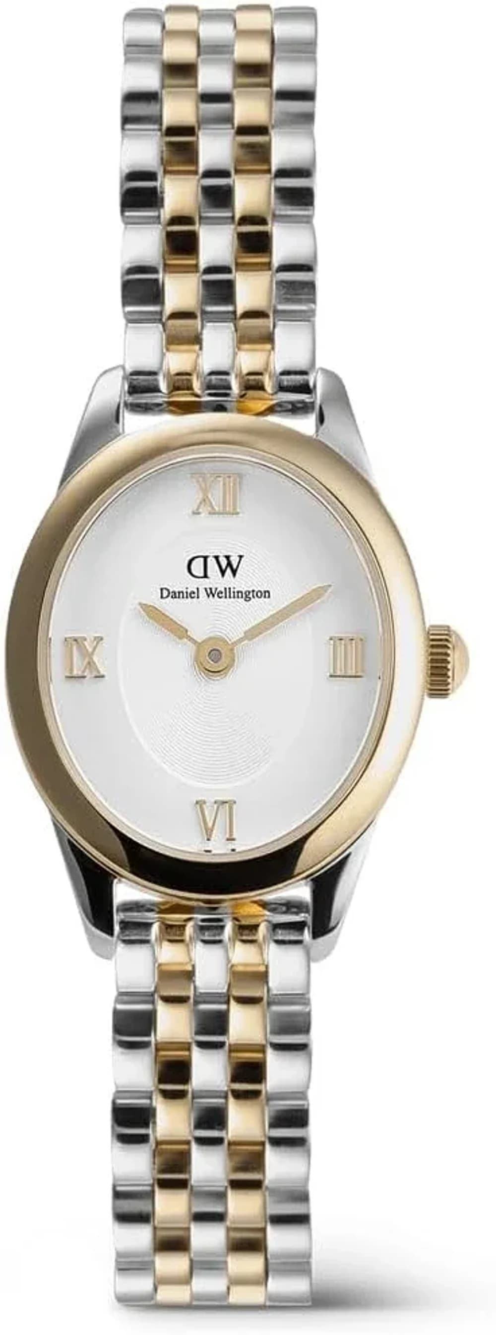 Montre Femme Daniel Wellington Ophelia Mini DW00100811 bicolore bracelet maillons acier