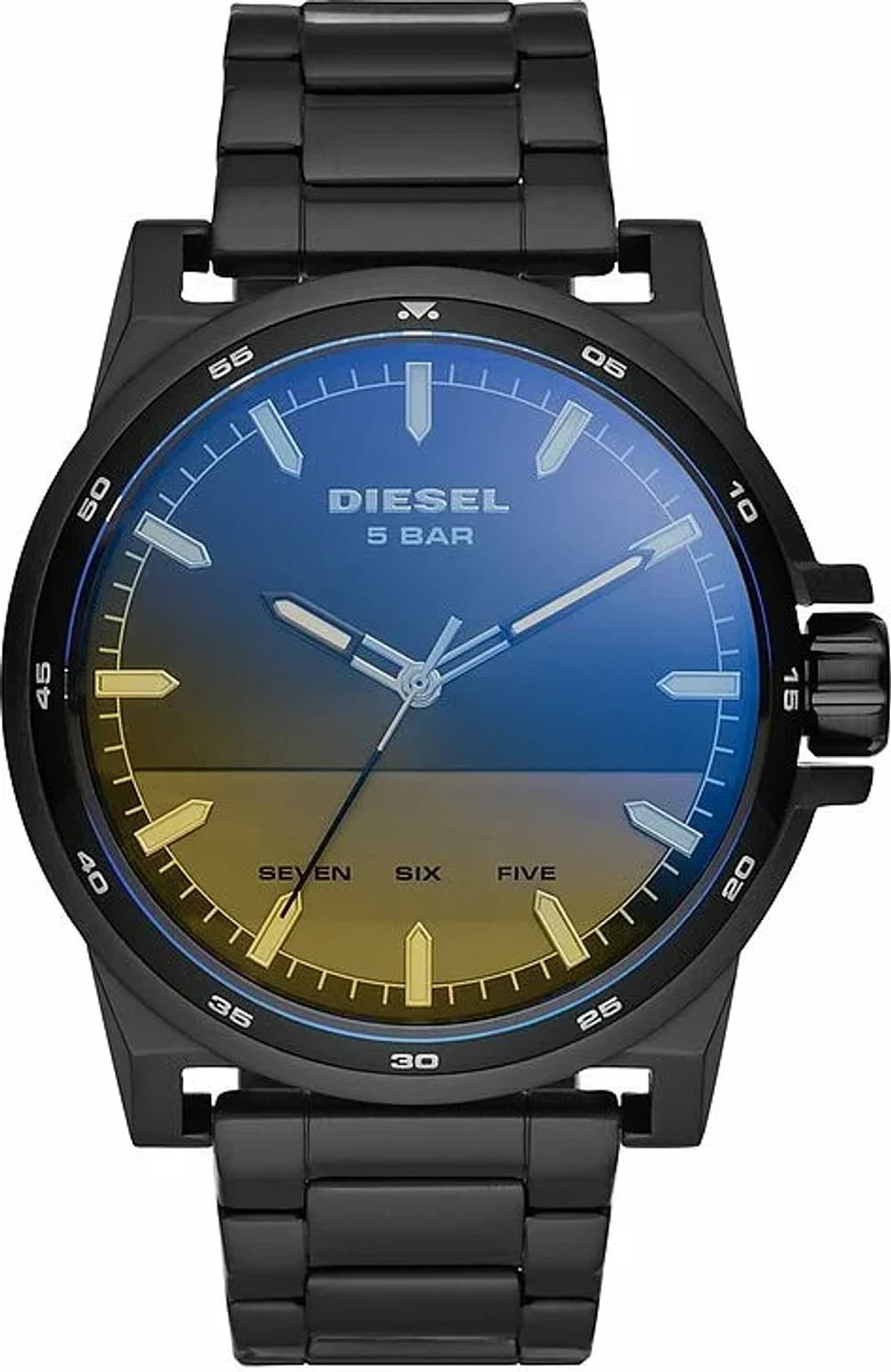 Diesel DZ1834 Fastbak Stainless Steel Case Black Leather Strap Men's Watch
