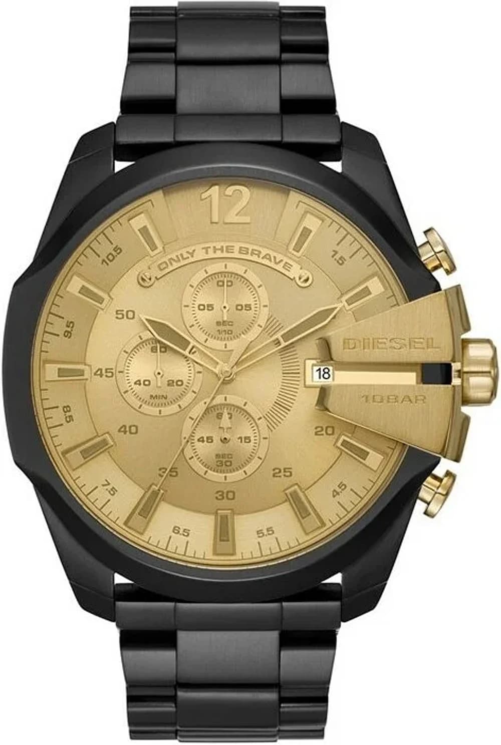 Montre Diesel DZ4485 homme cadran doré bracelet acier inoxydable