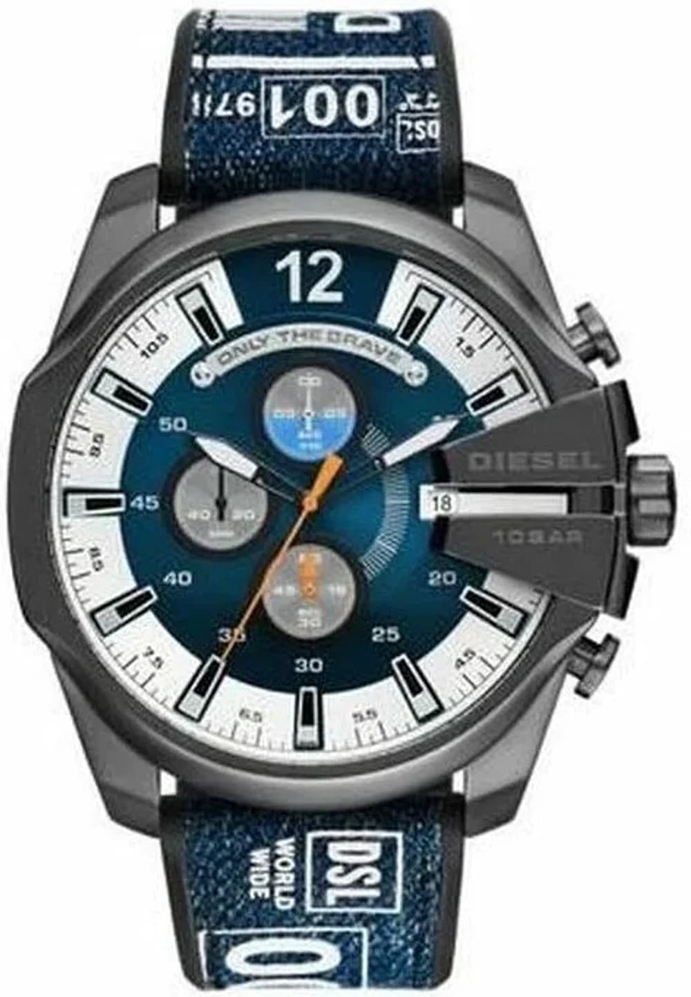 Diesel DZ4594 Griffed Men's Watch with Red Leather Strap