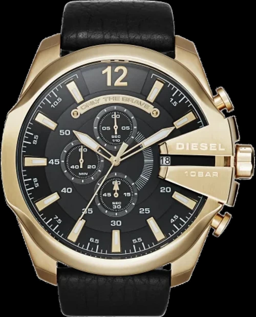 Montre Diesel DZ4344 homme cadran noir bracelet cuir