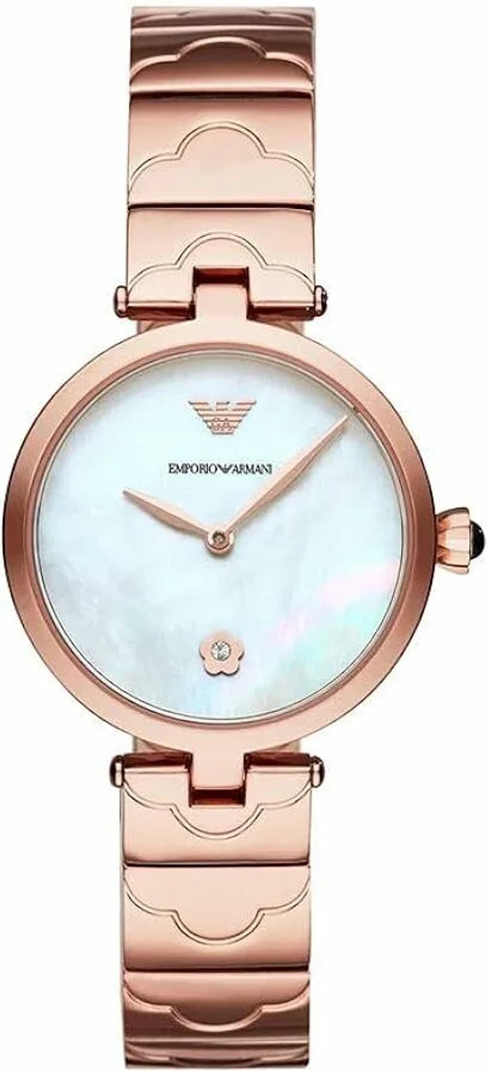 Emporio Armani AR11236 Arianna Rose Gold Stainless Steel Mother-of-Pearl Women's Watch