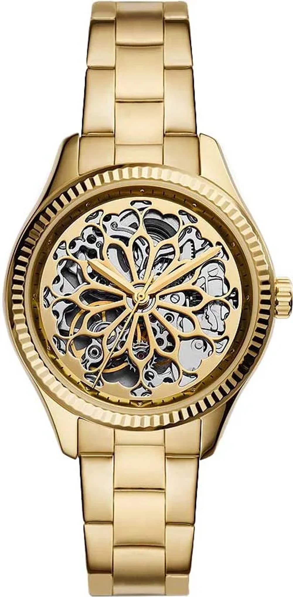 Montre Fossil BQ3755 femme cadran argent bracelet acier