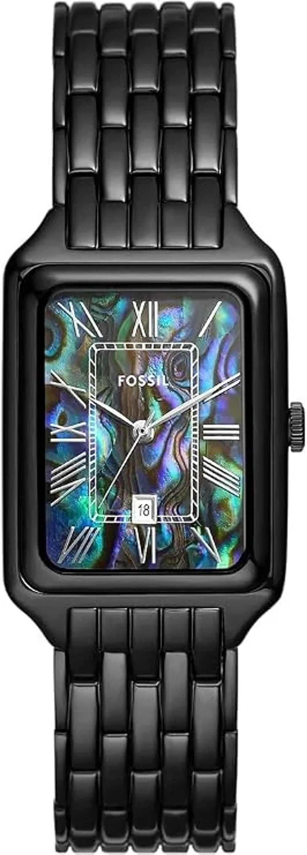 Montre Fossil ES5340 femme cadran nacre bracelet acier