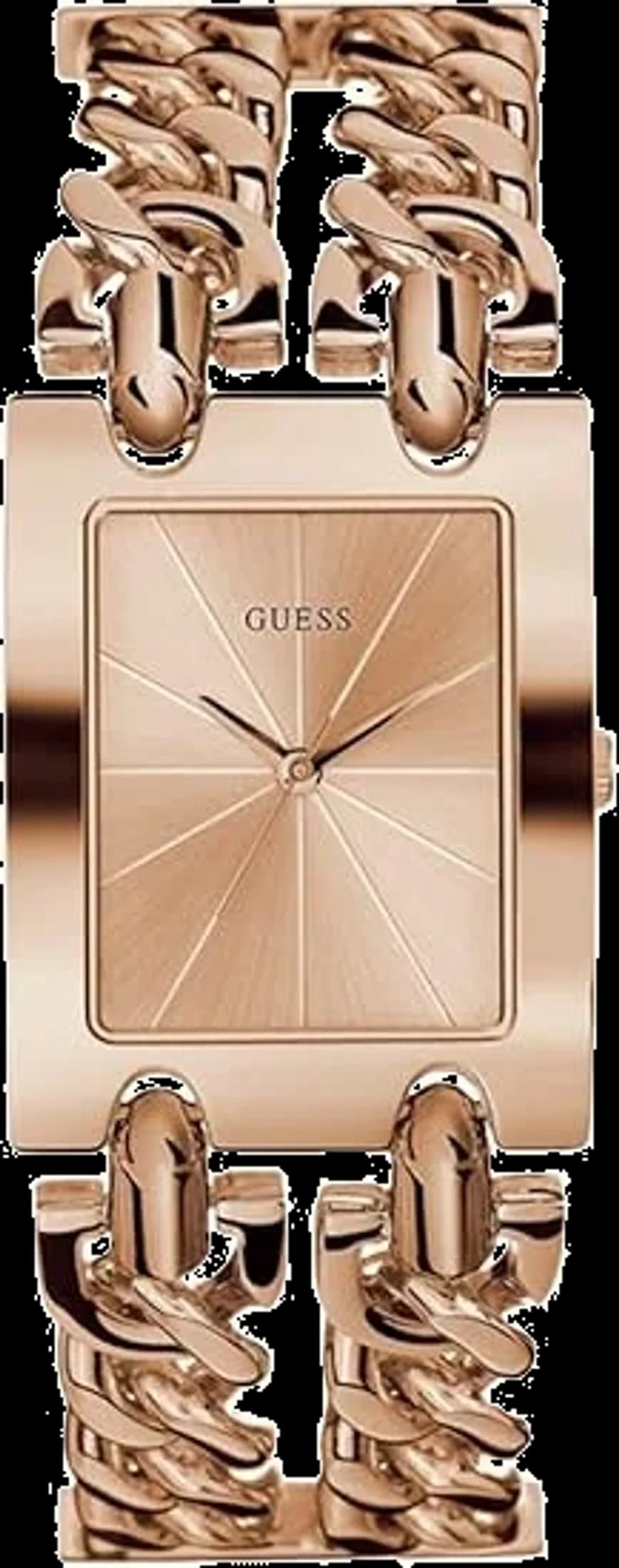 Guess W1117L3 Heavy Metal Rose Gold Chain Bracelet Women's Watch