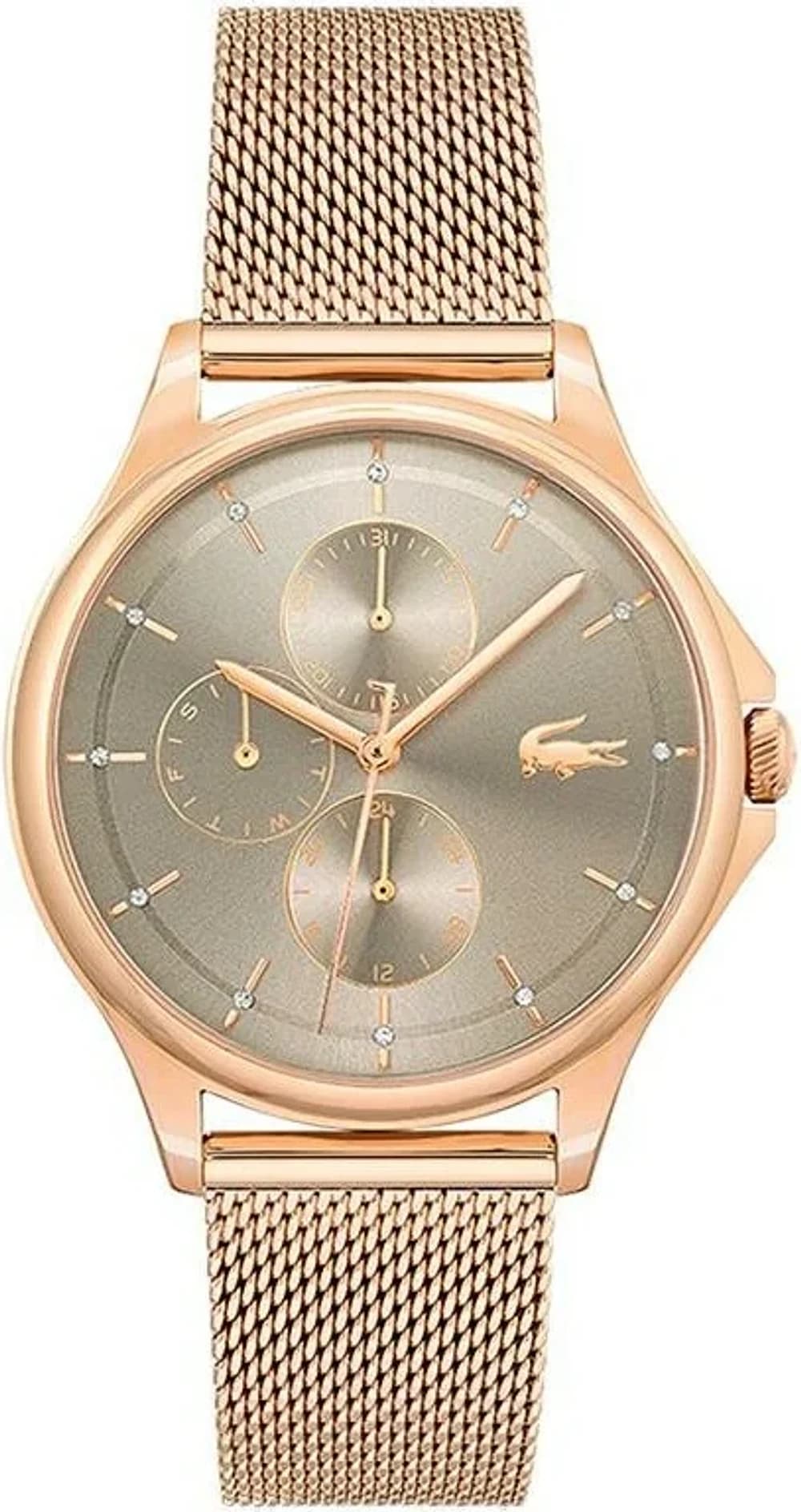 Montre Lacoste 2001238 femme cadran gris bracelet acier inoxydable
