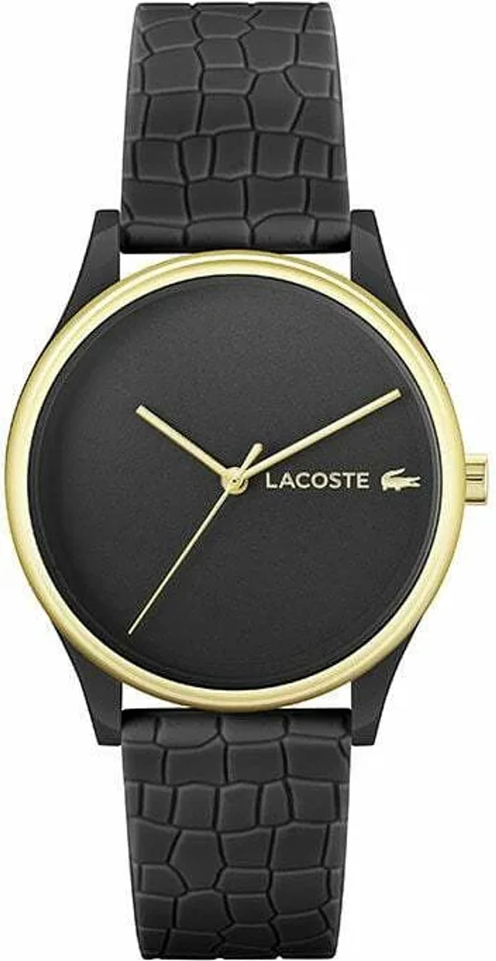 Montre Femme Lacoste Crocodelle 2001249 bracelet silicone noir