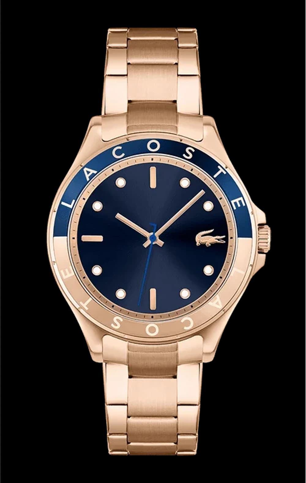 Lacoste 2001268 Swing Rose Gold Stainless Steel Blue Dial Women's Watch