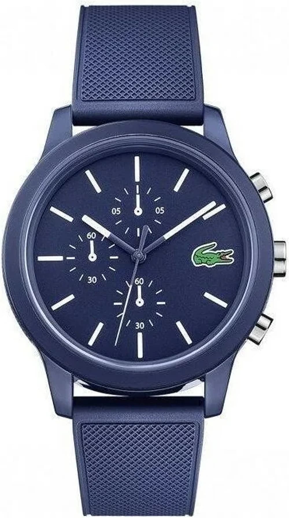 Lacoste 2010970 12.12 Resin and Silicone Blue Men's Watch with Multifunction Dial