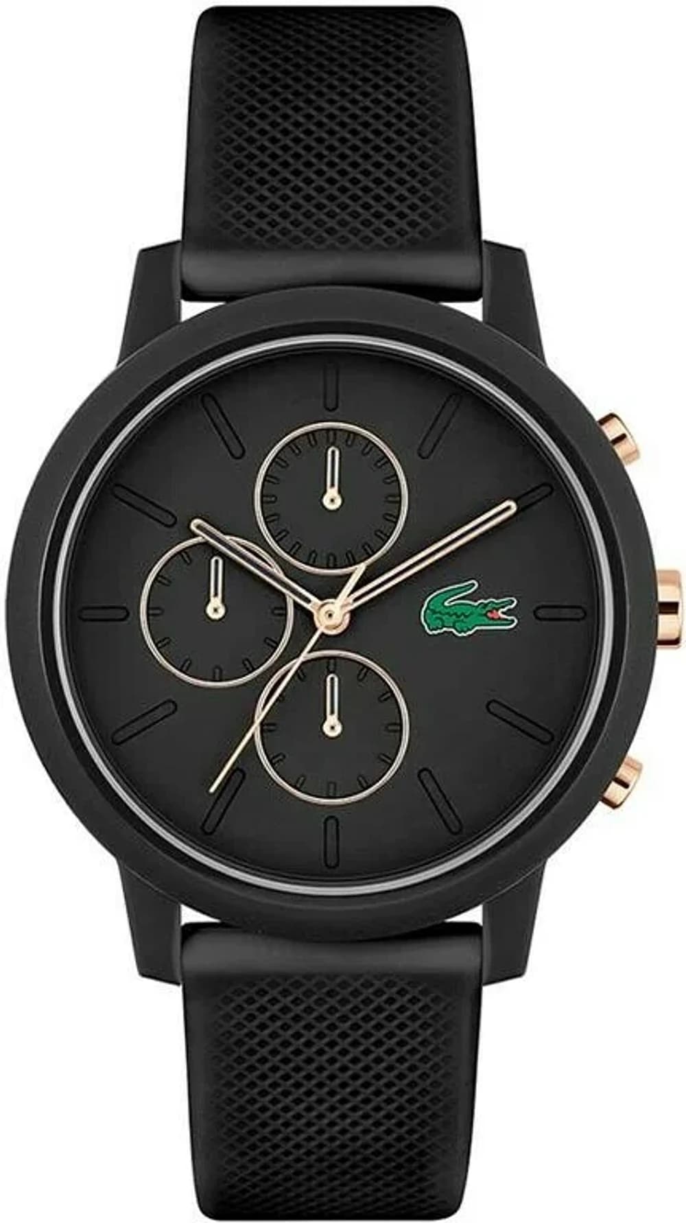 Lacoste 2011247 Black Silicone Strap Multifunctional Men's Watch