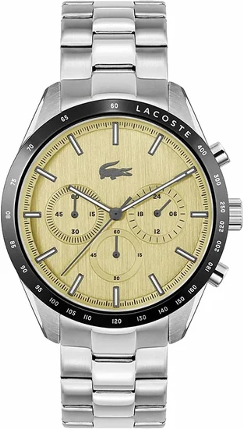 Montre Lacoste 2011271 homme cadran doré bracelet acier inoxydable