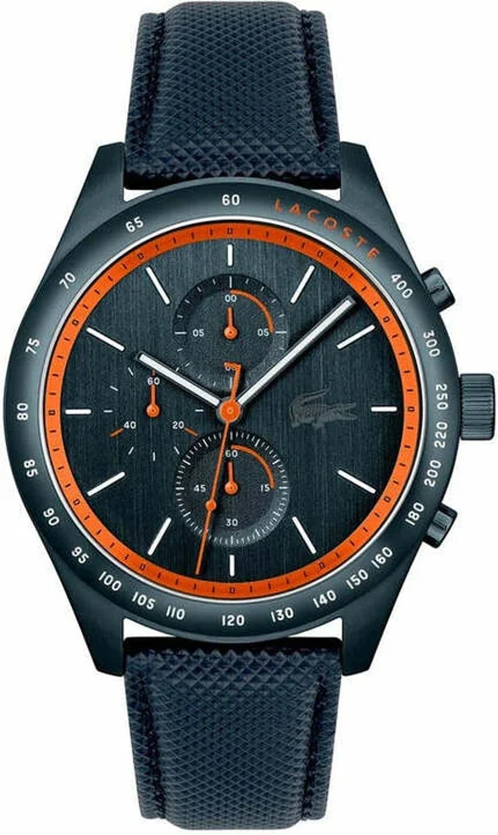 Lacoste 2011297 Navy Leather Strap Multifunction Men's Watch