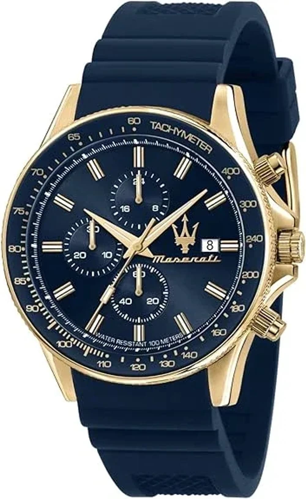 Montre Maserati R8871640004 homme cadran bleu bracelet silicone