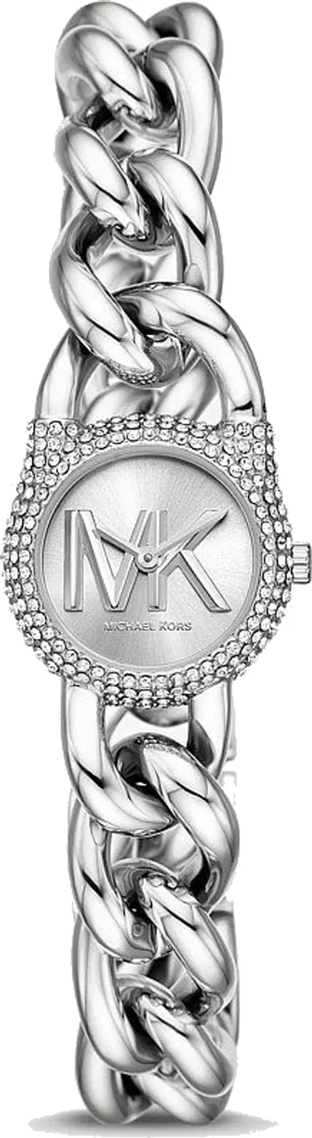 Montre Femme Michael Kors Petite MKO1068 argentée pavée de cristaux
