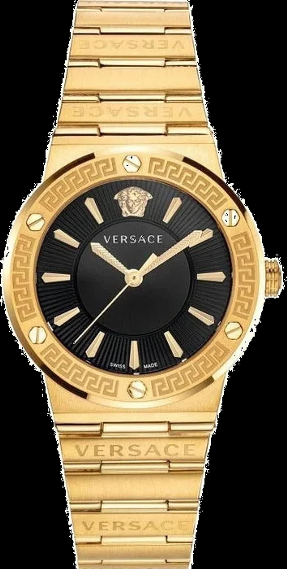 Montre Versace VEVH00820 femme cadran noir bracelet acier inoxydable