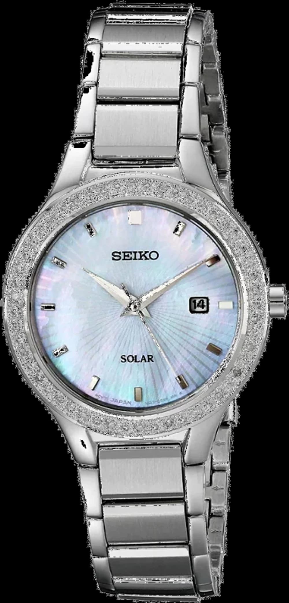 Montre Femme Seiko Solar SUT135 Lunette ornée de diamants