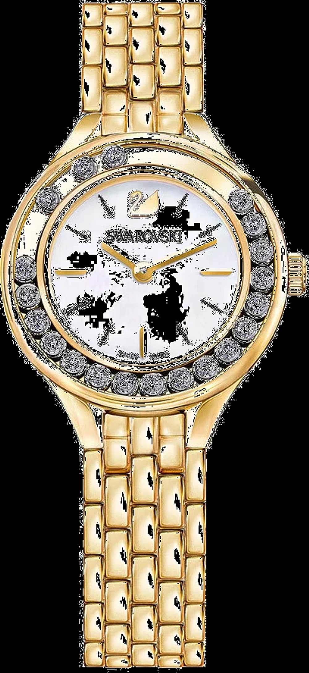 Swarovski 5242895 Yellow Gold Stainless Steel Mother-of-Pearl Dial Women's Watch