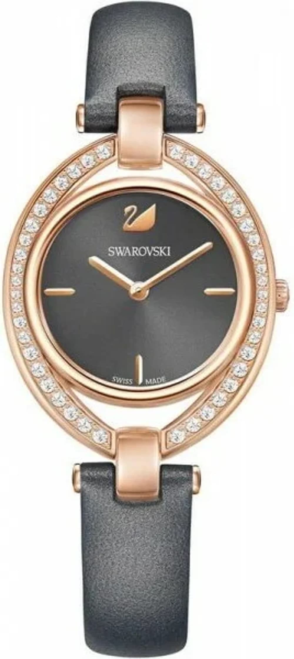 Swarovski Stella 5376842 Oval Leather Strap Women's Watch