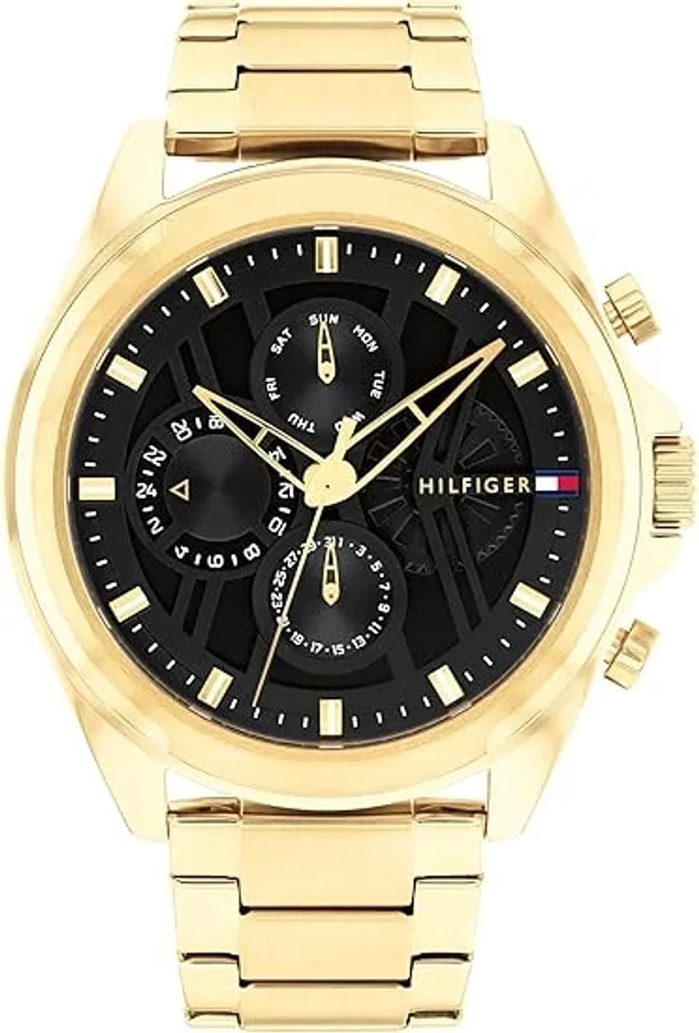 Montre Tommy Hilfiger 1710658 homme cadran noir bracelet acier