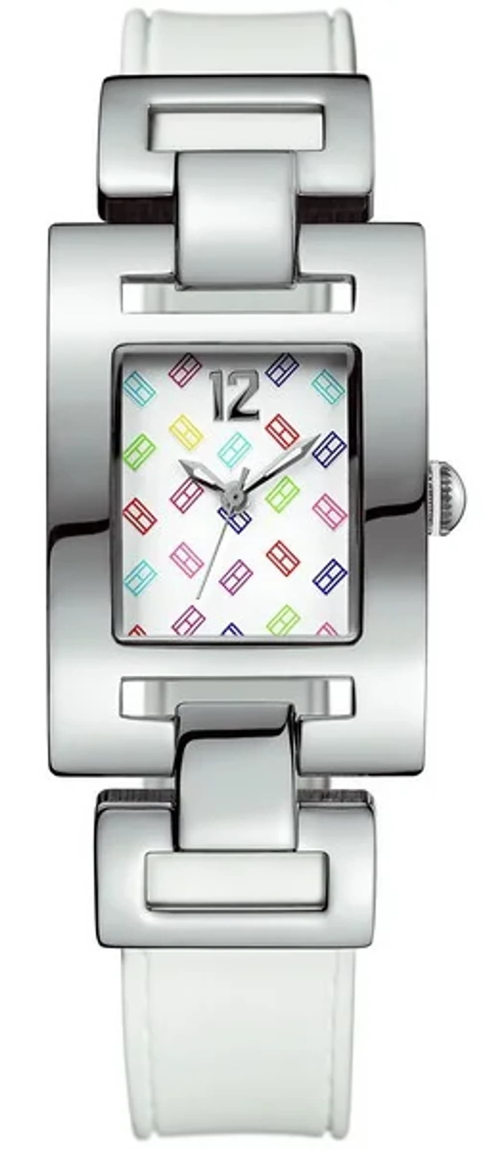 Montre Tommy Hilfiger 1781066 femme cadran multicolore bracelet caoutchouc / silicone