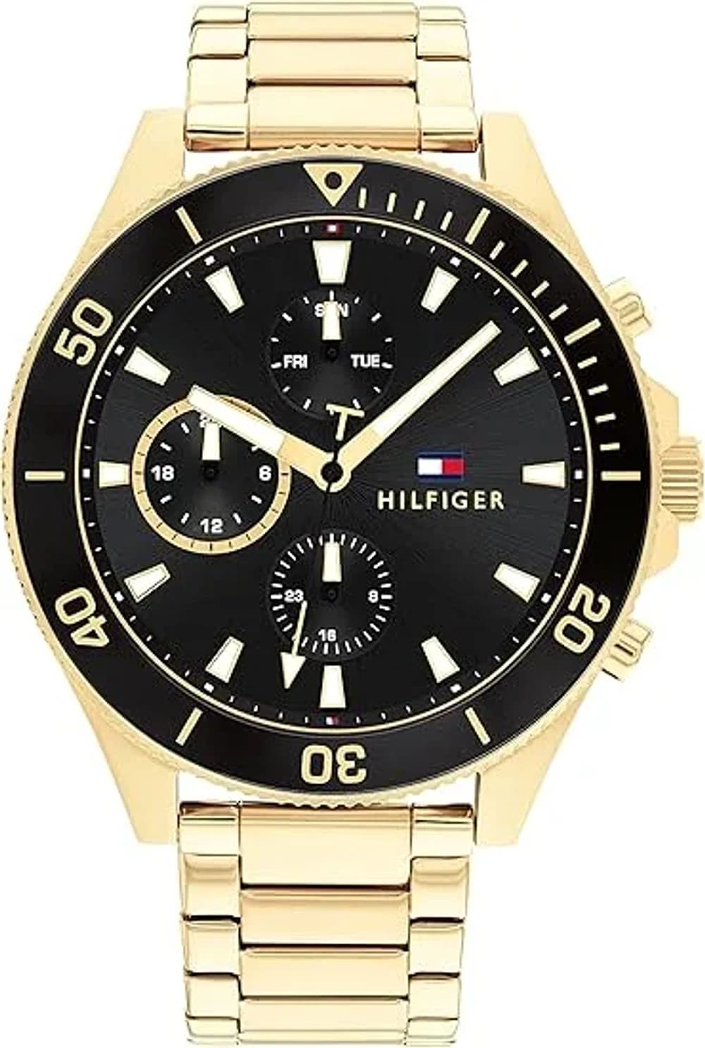 Montre Tommy Hilfiger 1791919 homme cadran noir bracelet acier