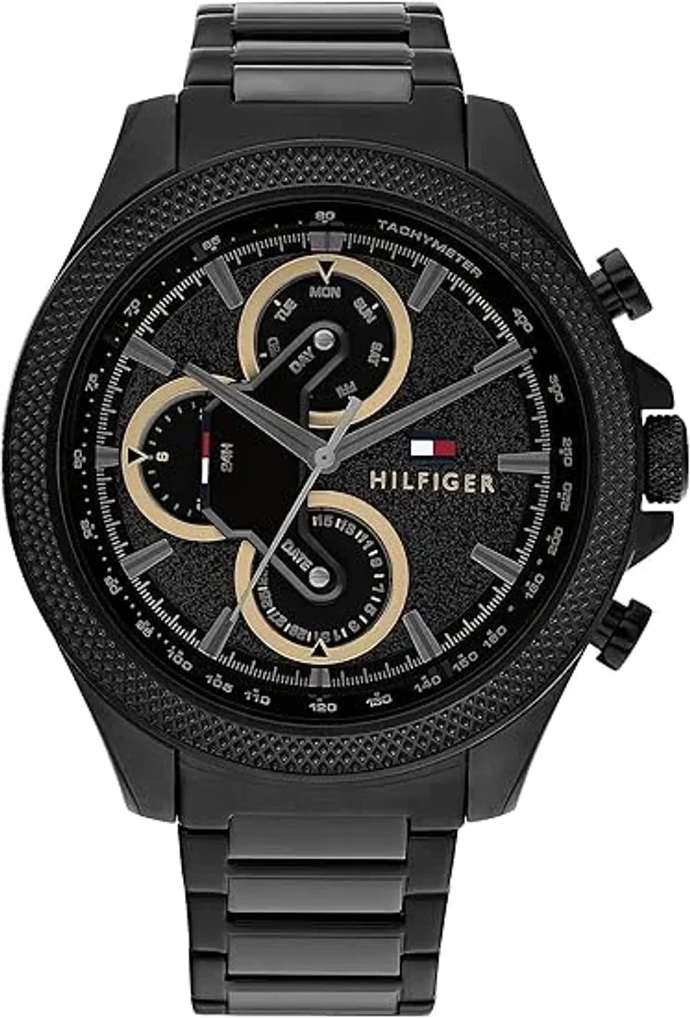 Montre Tommy Hilfiger 1792081 homme cadran noir bracelet acier