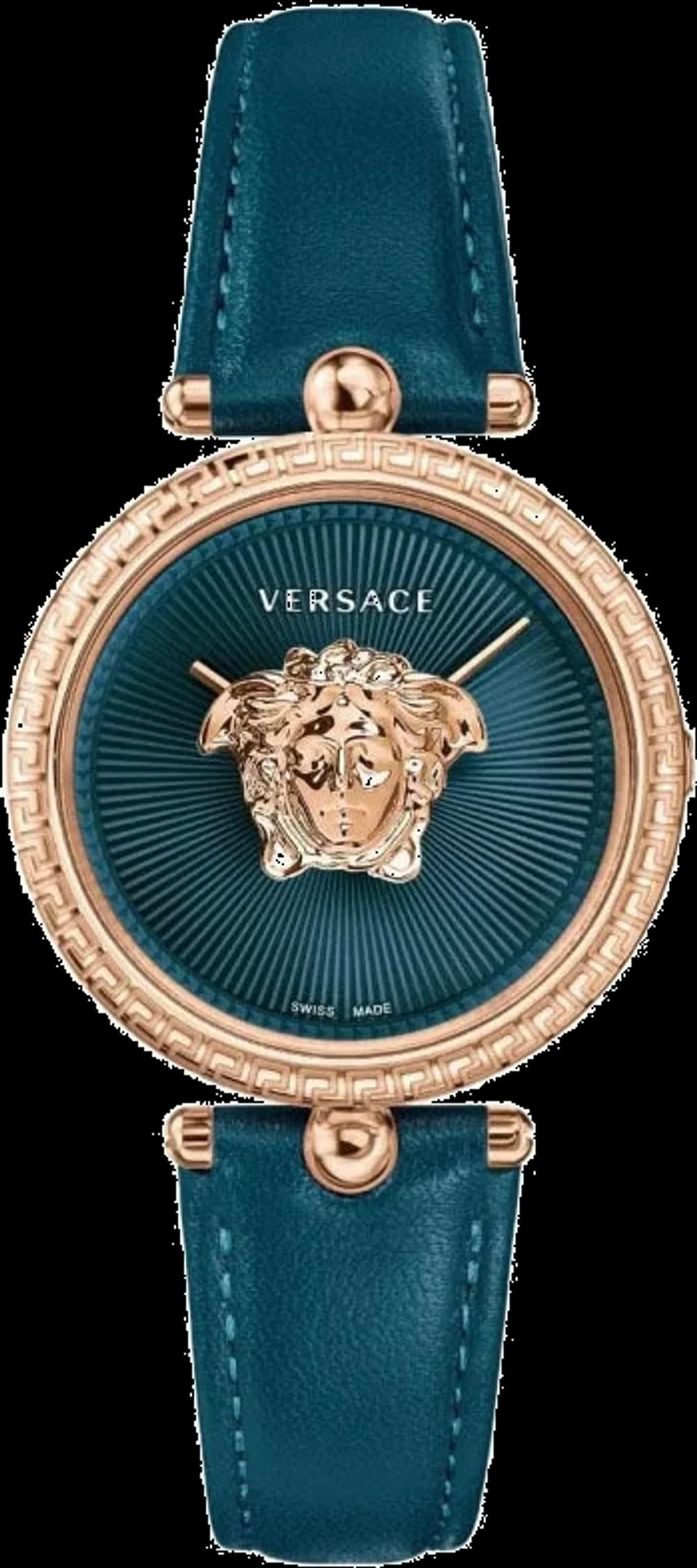 Versace VECQ00318 Palazzo Empire Swiss Made Green Leather Strap Watch