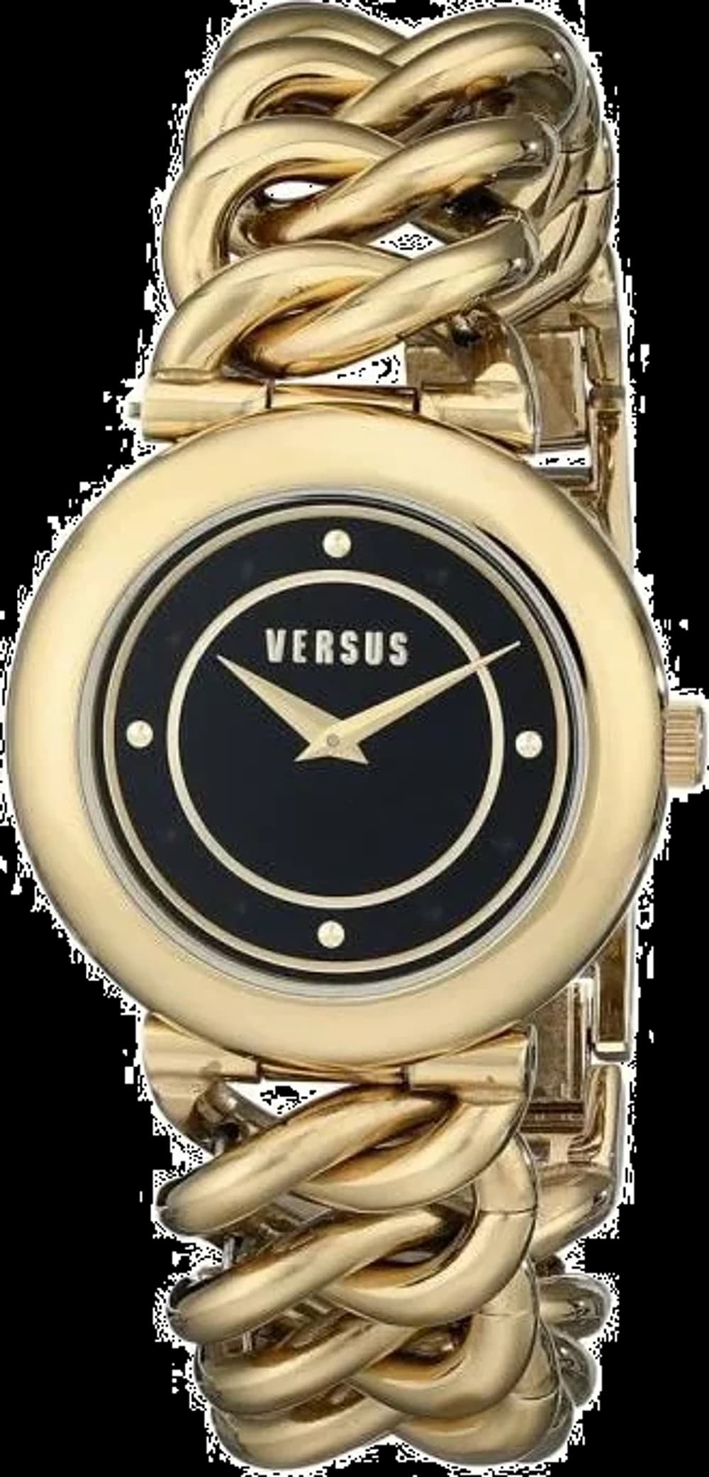 Montre Versus by Versace SOE040014 femme cadran noir bracelet acier inoxydable
