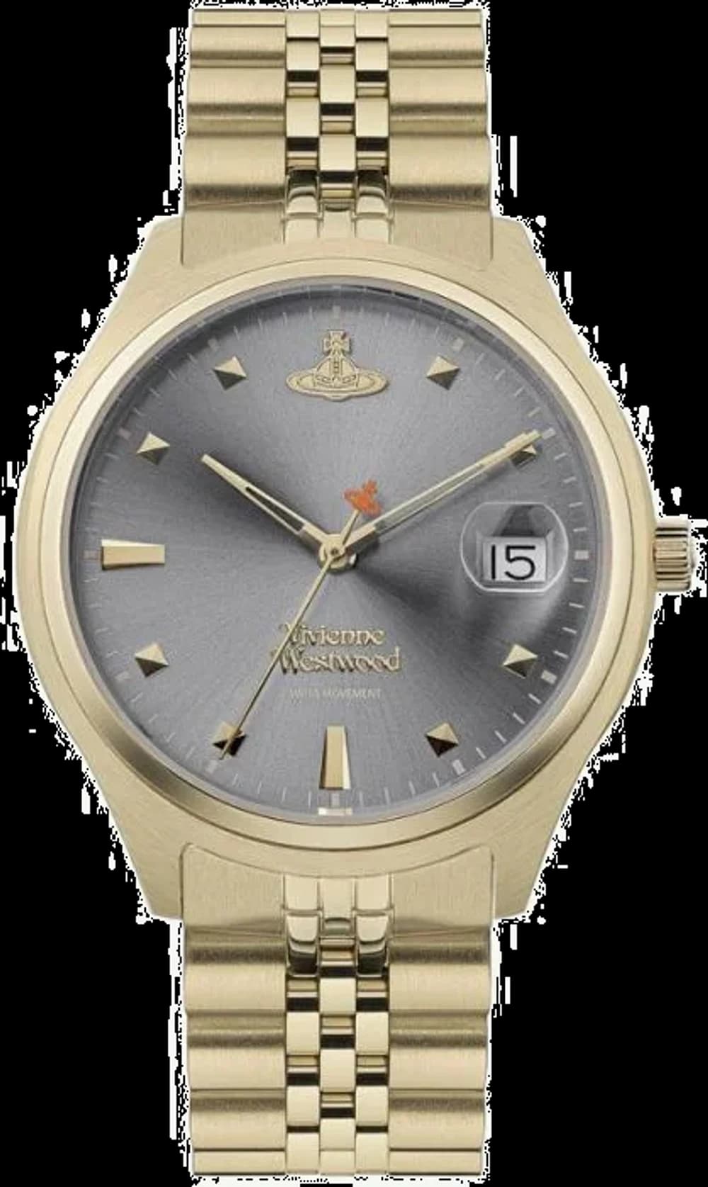 Vivienne Westwood VV261GYGD Gold Stainless Steel Bracelet Grey Dial Women's Watch