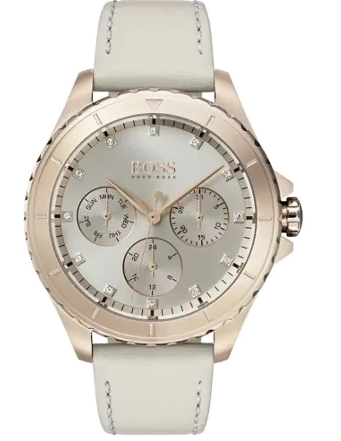 Montre Femme Hugo Boss Premiere 1502447 Or rose avec cristaux