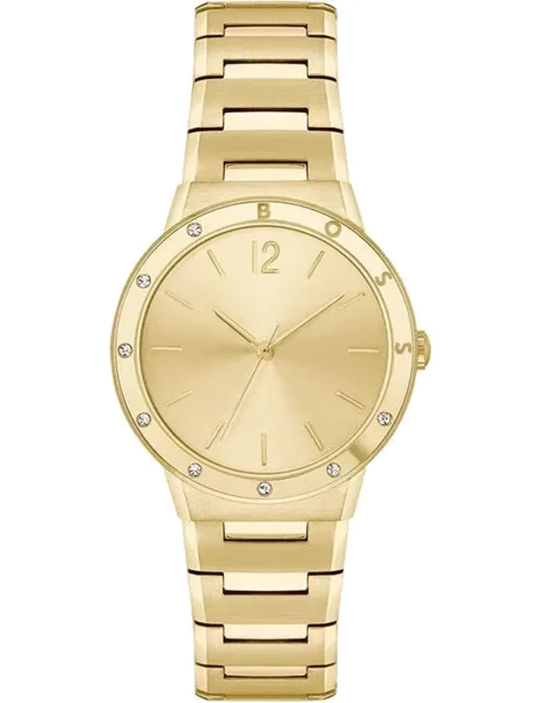 Montre Femme Hugo Boss Breath 1502715 bracelet acier doré boitier