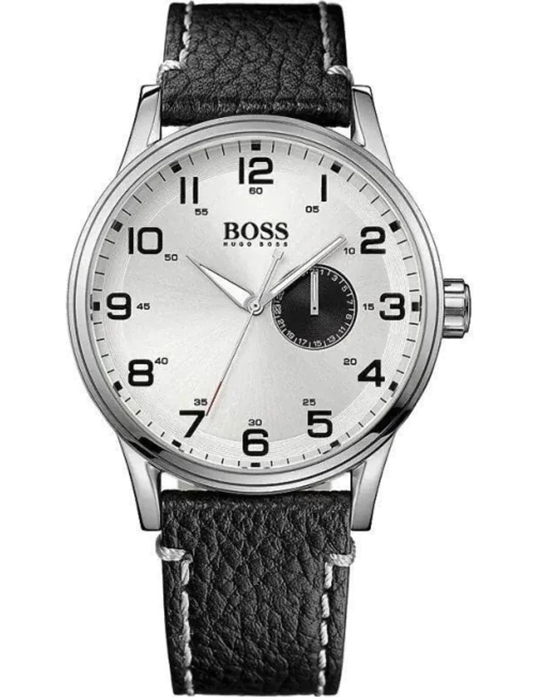 Montre Homme Hugo Boss Sport 1512722 Bracelet en cuir noir