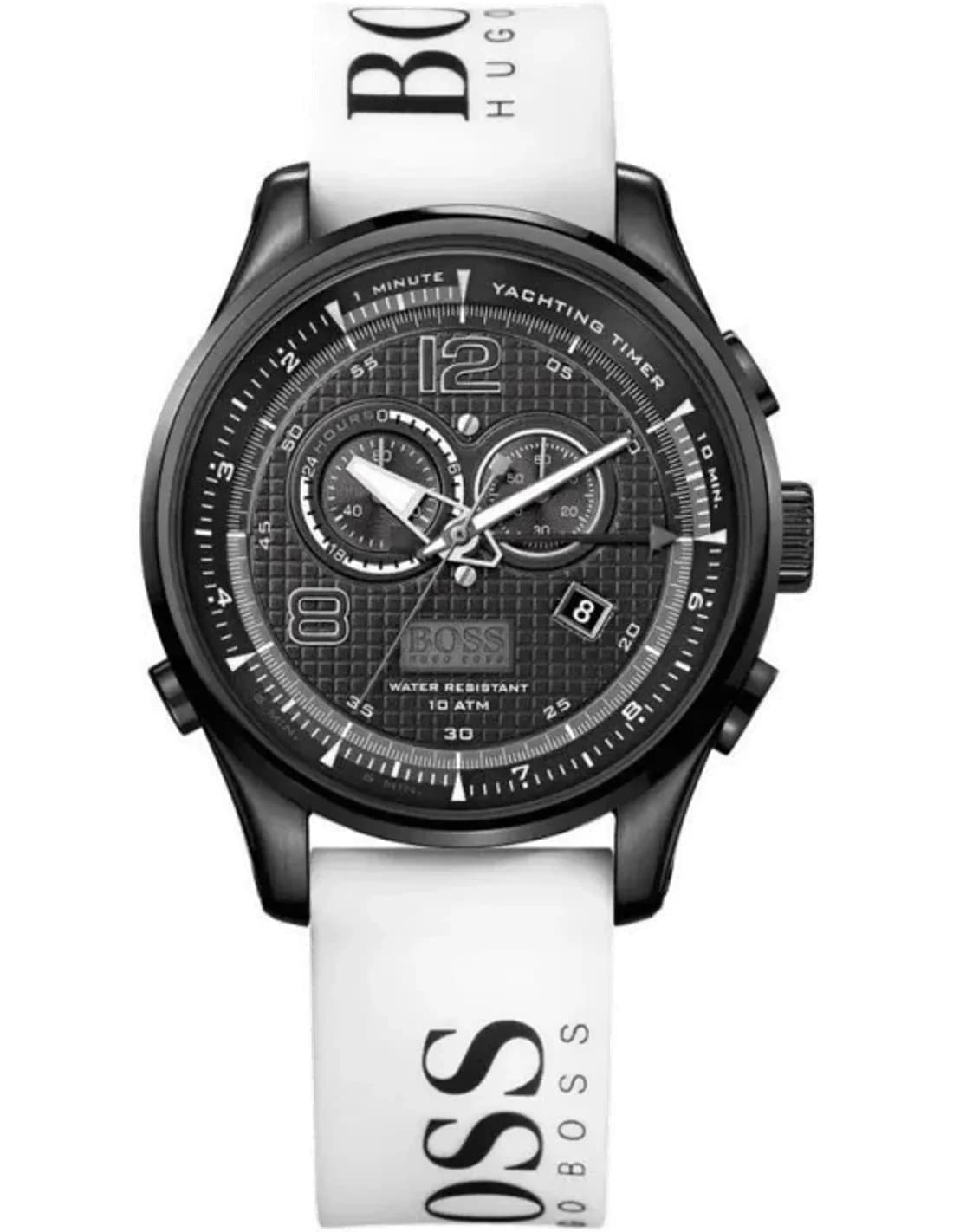 Montre Homme Hugo Boss Iconic 1512802 Bracelet blanc en caoutchouc