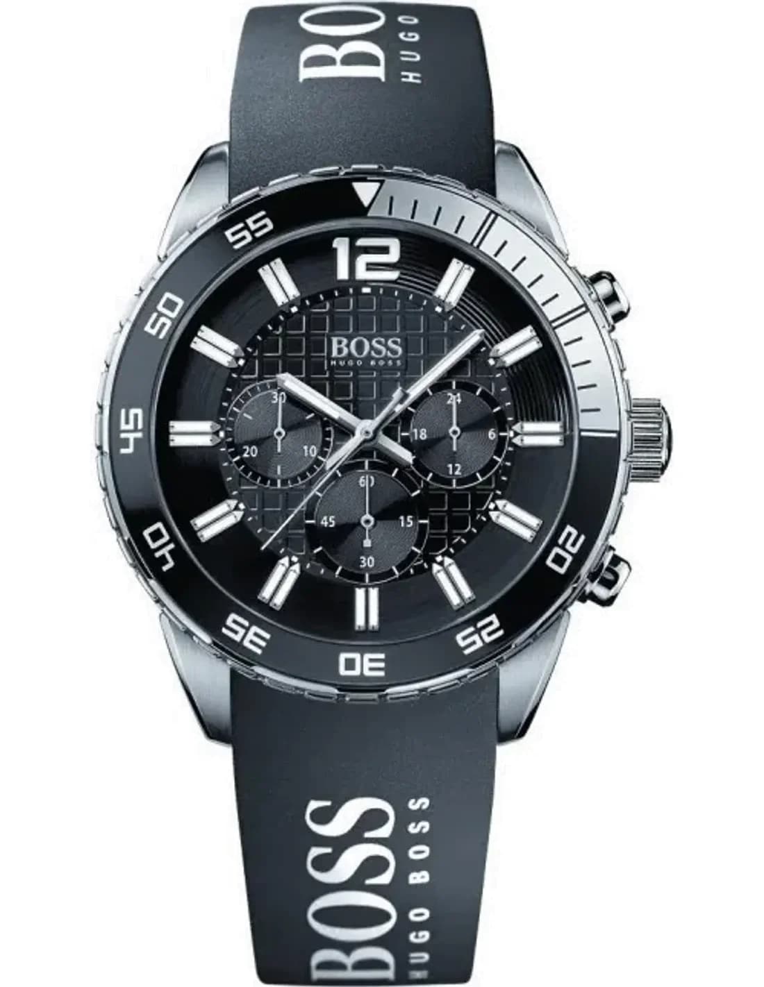 Montre Homme Hugo Boss Iconic 1512868 Bracelet noir en caoutchouc