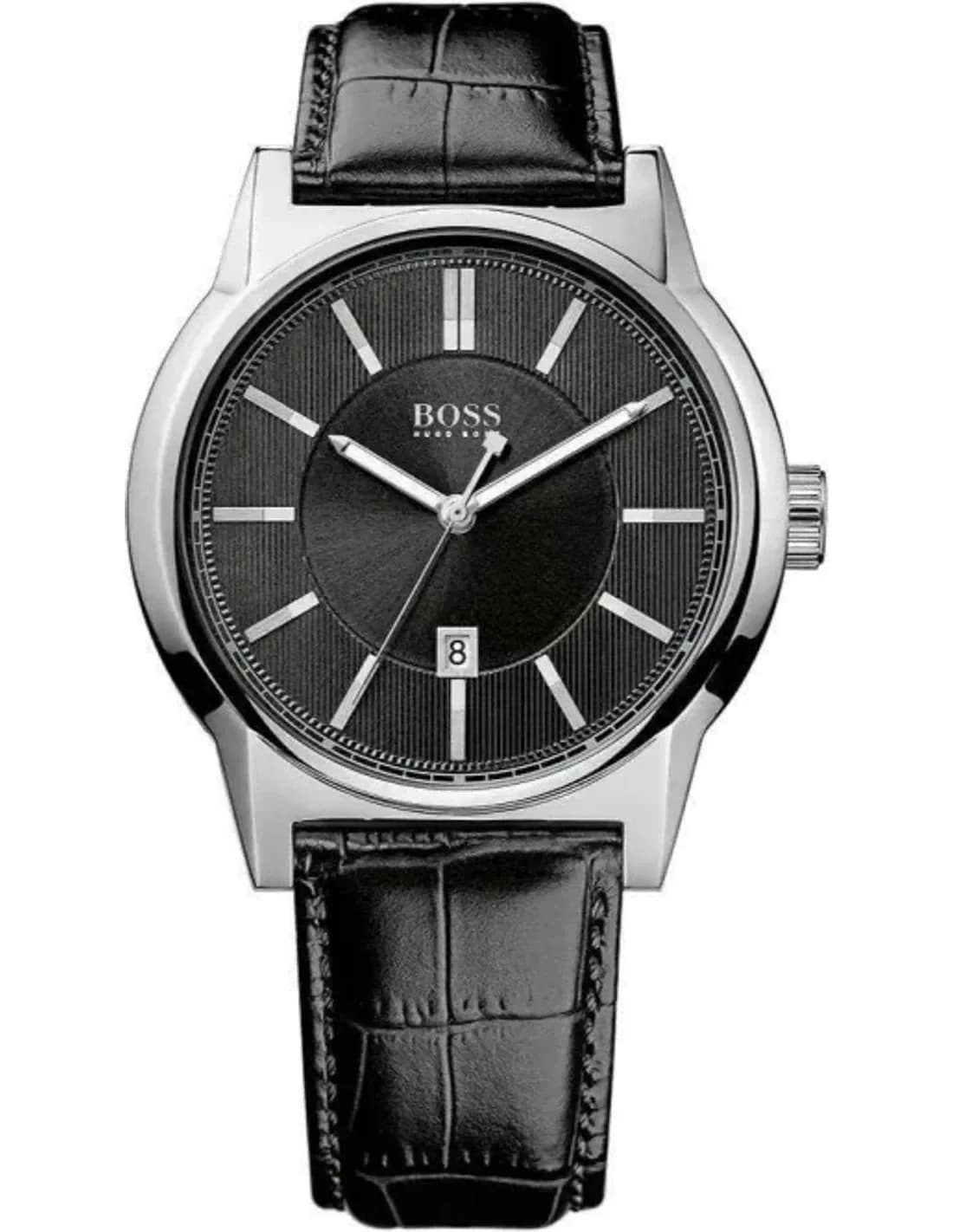 Montre Homme Hugo Boss Classic 1512911 Cuir Noir Imitation Croco