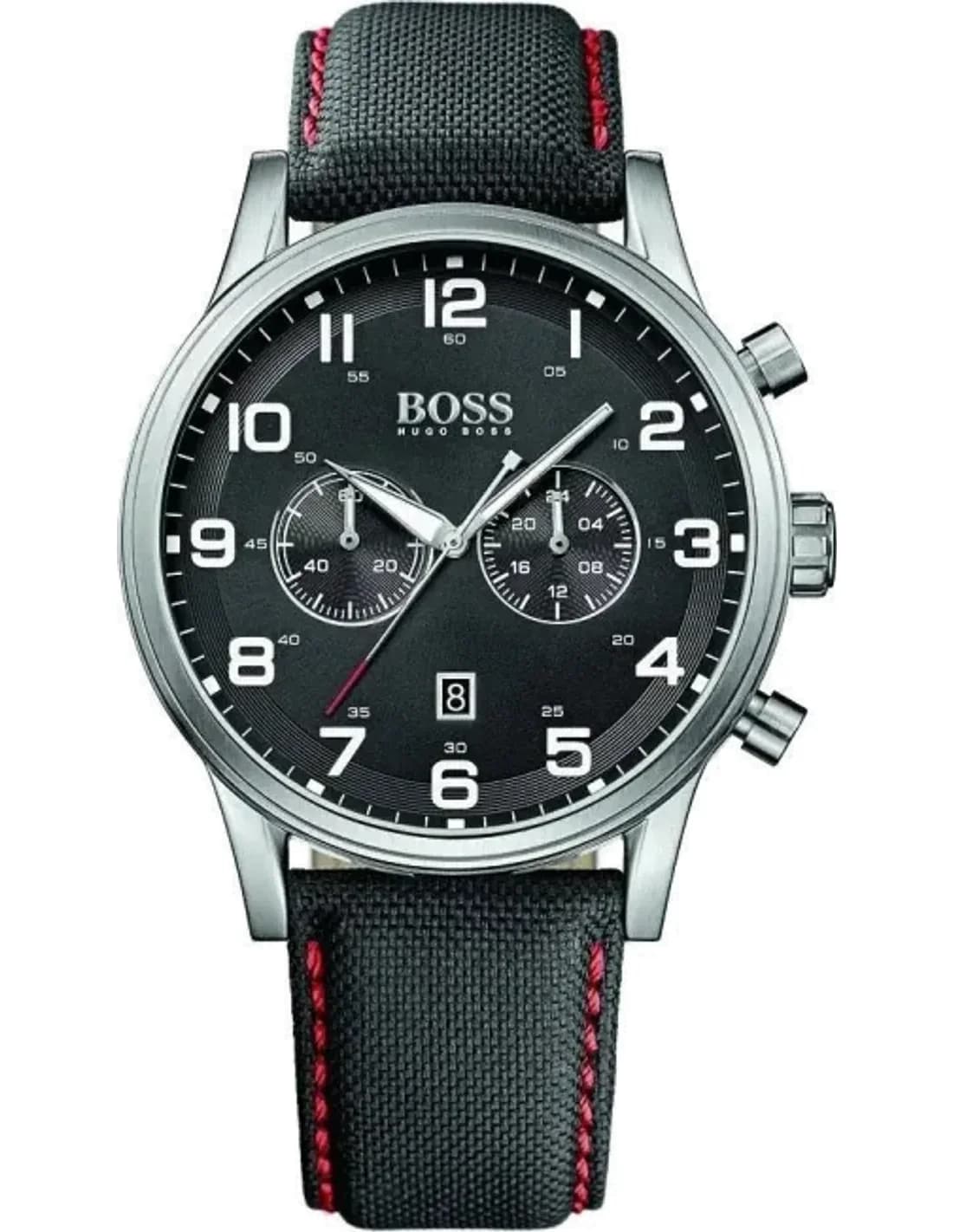 Montre Homme Hugo Boss Sport 1512919 Bracelet en kevlar à surpiqûres rouges