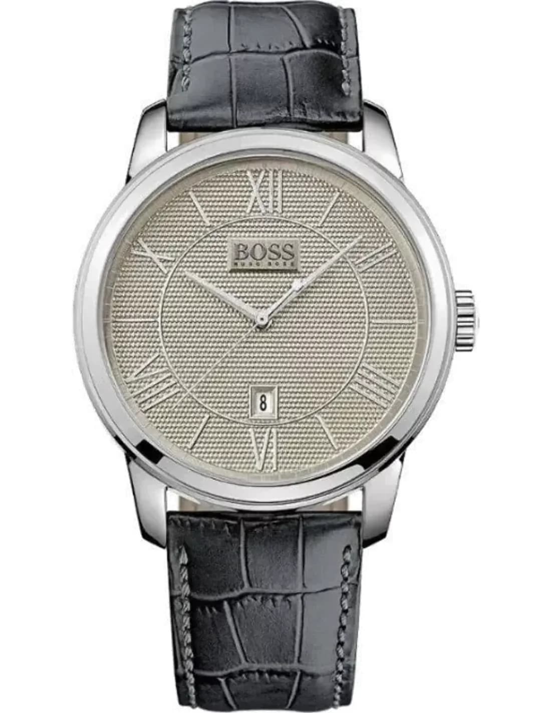 Montre Homme Hugo Boss 1512975 Bracelet en cuir façon alligator