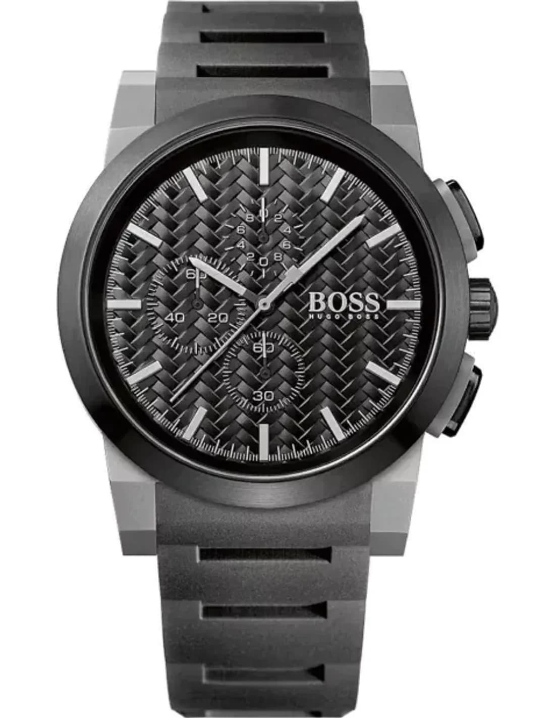 Montre Homme Hugo Boss Neo Chrono 1513089 Bracelet noir en caoutchouc