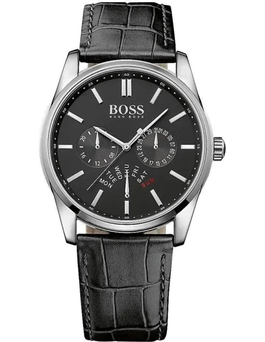 Montre Homme Hugo Boss 1513124 Bracelet en cuir noir