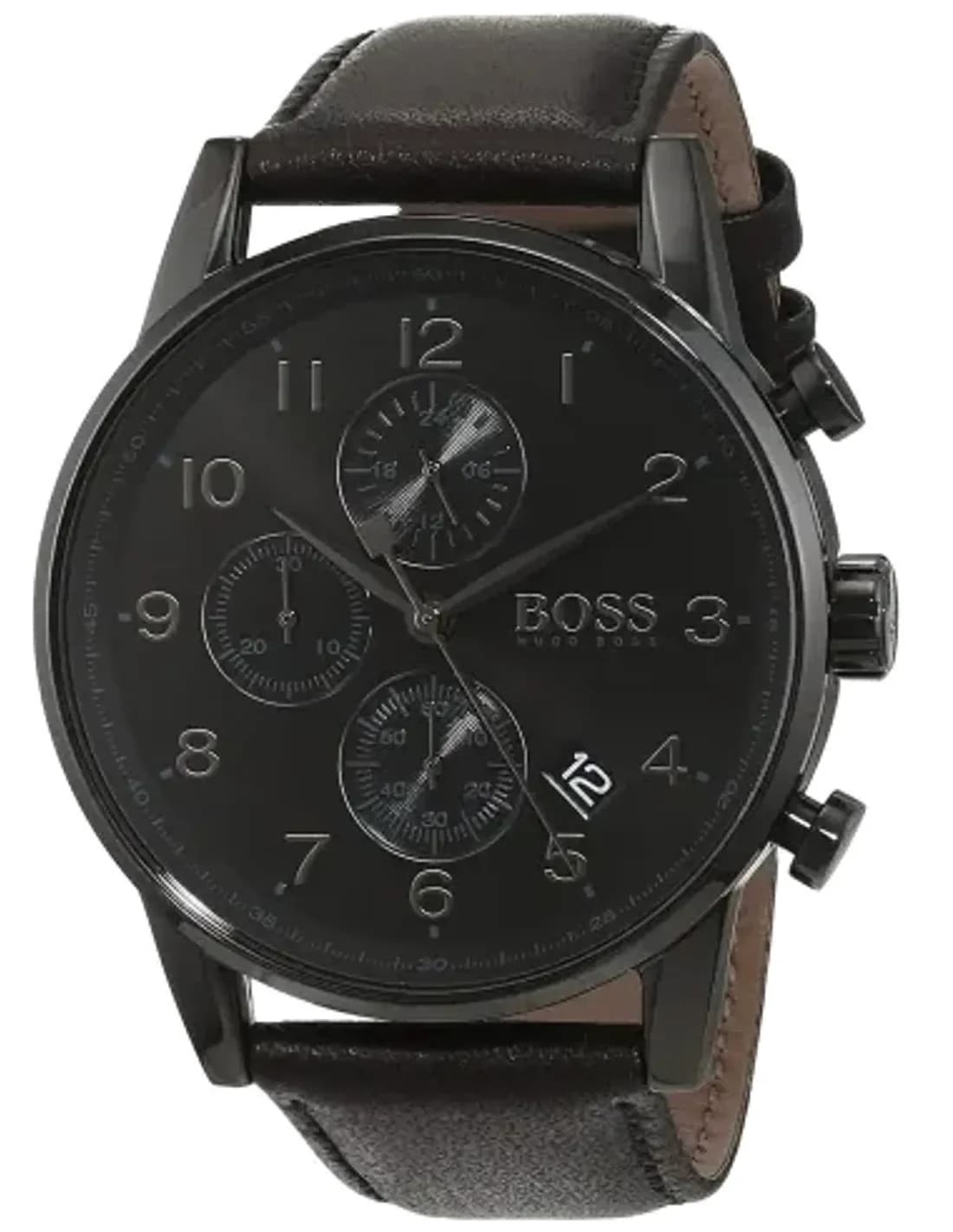 Montre Hugo Boss Navigator Full Black Chronomètre 1513497 Noire
