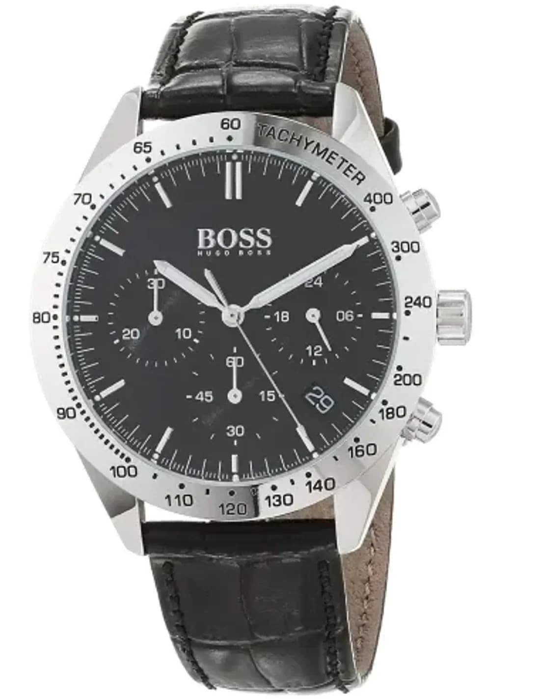 Montre Hugo Boss Talent Sport 1513579 Bracelet cuir noir