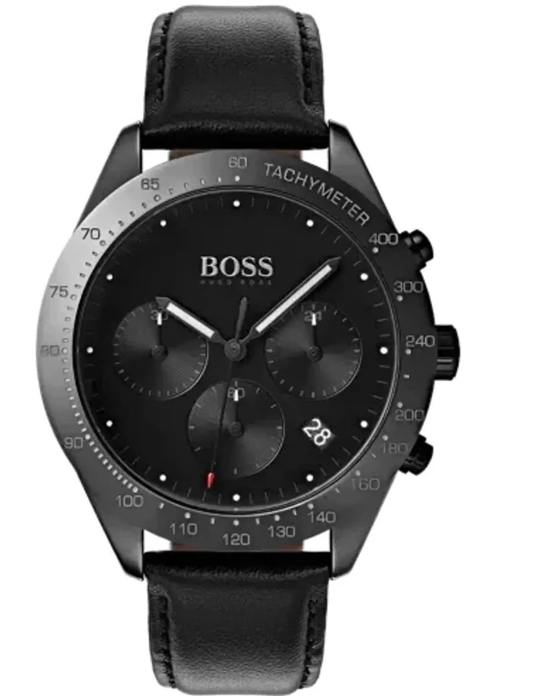 Montre chronomètre Hugo Boss Talent 1513590 Bracelet en cuir noir