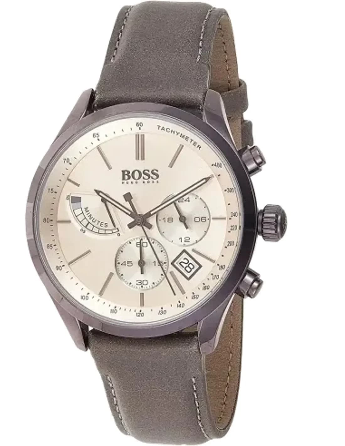 Montre Homme Hugo Boss Grand Prix 1513603 Chronographe bracelet cuir