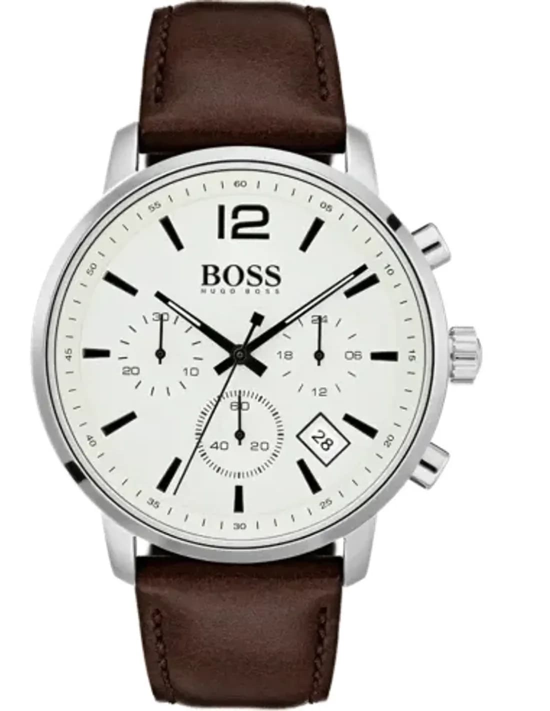 Montre Homme Hugo Boss Attitude 1513609 Chronographe Cuir marron bracelet