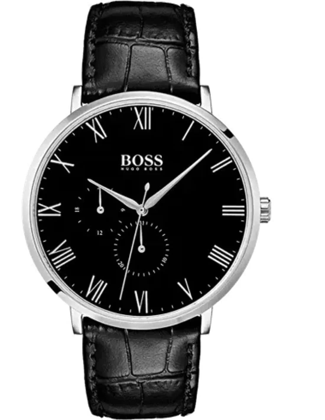 Montre Homme Hugo Boss William 1513616 Cuir noir bracelet