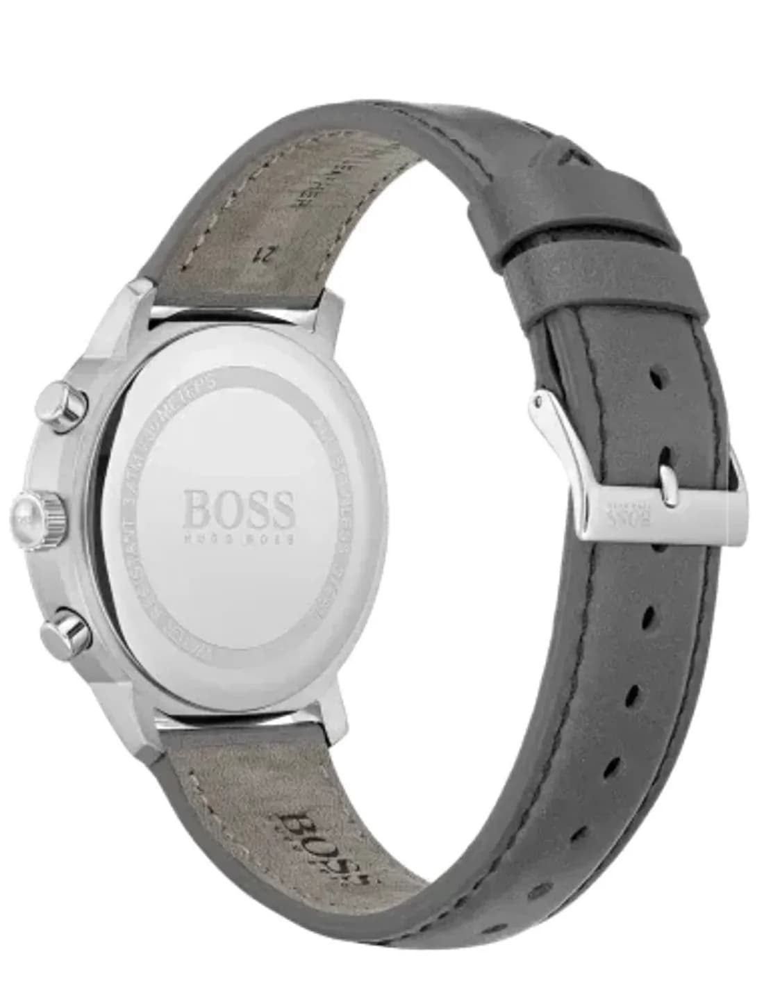 Montre Homme Hugo Boss Attitude 1513658 Chronographe Cuir gris bracelet