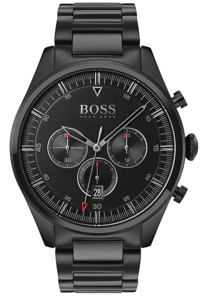 Montre Homme Hugo Boss Pioneer 1513714 noire bracelet Maillons acier inoxydable
