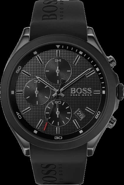 Montre Hugo Boss 1513720 Velocity Chronographe en Silicone Noir